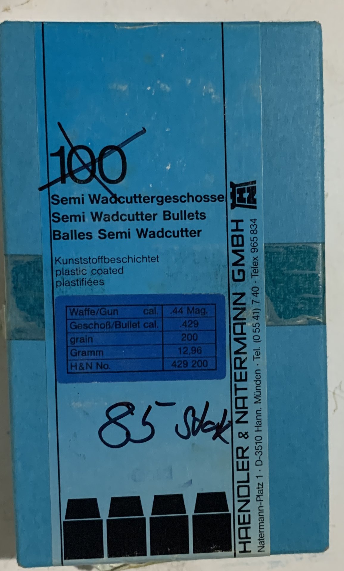 Konvolut H&N Geschoße, .44 Magn/.429 und .38/357 – Bild 1