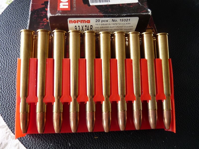9,3x74R Konvolut 54 Schuss Norma 15 gr. PPC Vulcan/18,5 gr. Tlm Alaska – Bild 3