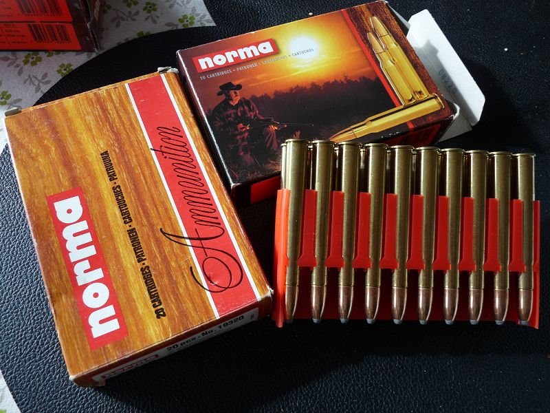 9,3x74R Konvolut 54 Schuss Norma 15 gr. PPC Vulcan/18,5 gr. Tlm Alaska – Bild 1