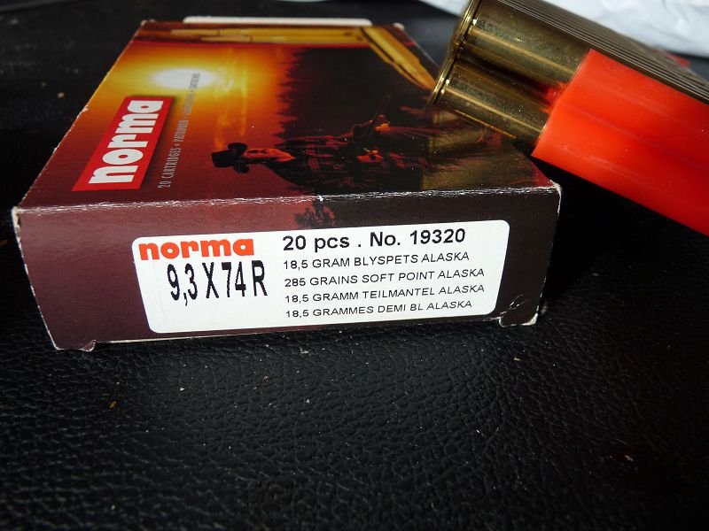 9,3x74R Konvolut 54 Schuss Norma 15 gr. PPC Vulcan/18,5 gr. Tlm Alaska – Bild 2