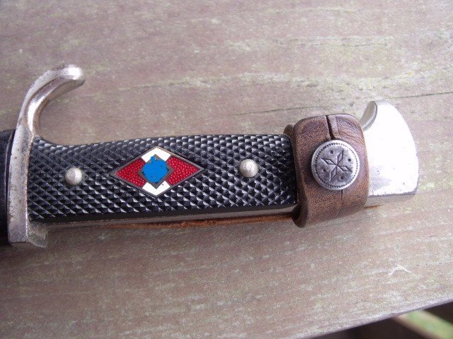 HJ Messer mit Devise schöner Hersteller Dolch WW2 – Bild 2