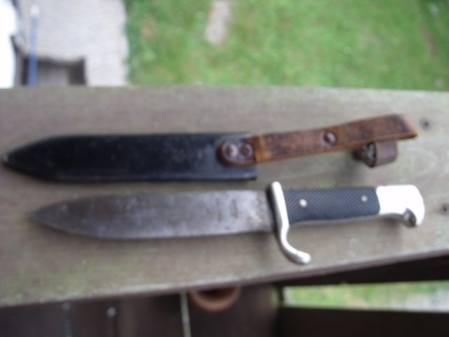 HJ Messer mit Devise schöner Hersteller Dolch WW2 – Bild 4