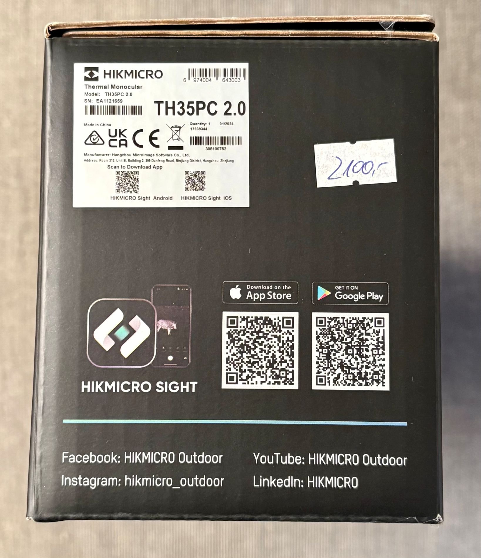 HIKMICRO Thunder TH35PC 2.0 Wärmebild-Vorsatzgerät – neuwertig – OVP & Rechnung – Bild 5