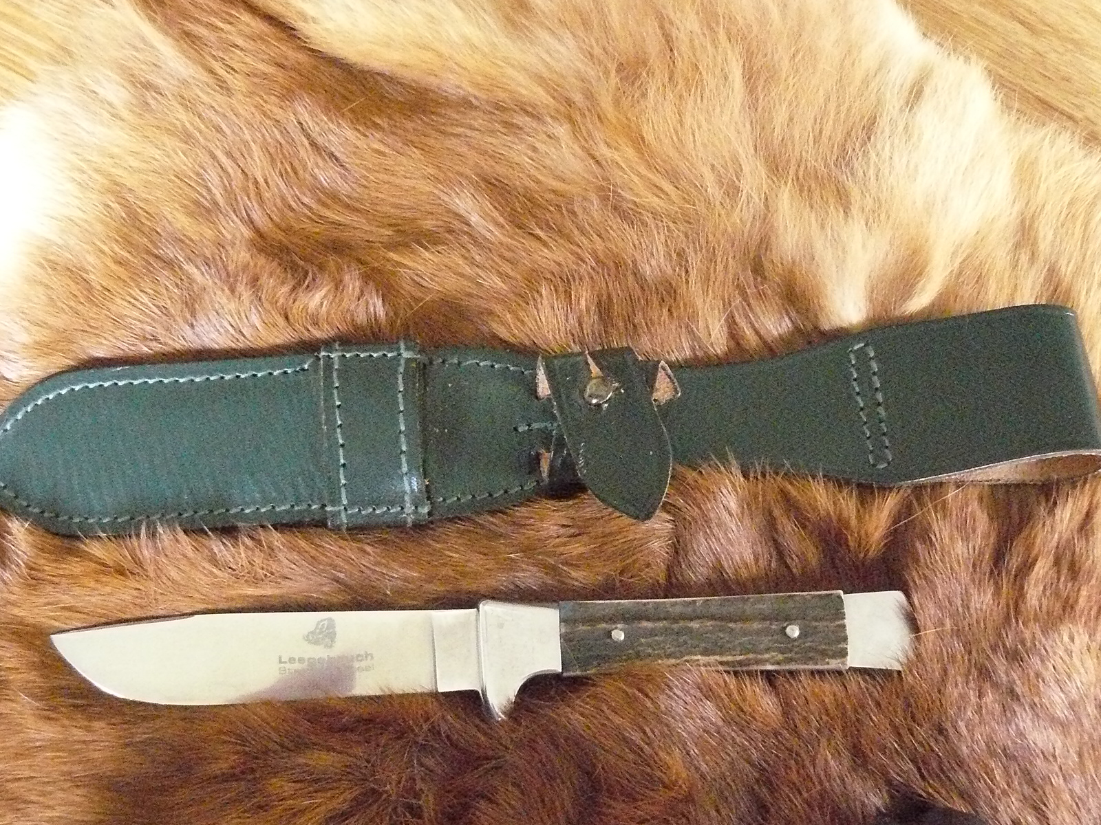 Exklusiver Leegebruch Jagdnicker mit Horngriffschalen – Bild 1