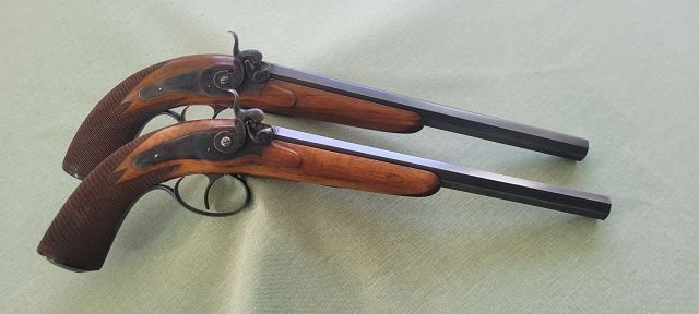 edles Duellpistolen-Paar, ca. 1860/70 – Bild 1