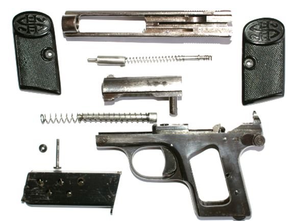 Pistole Haenel Modell 1 (in der seltenen 2. Ausführung) – Bild 3