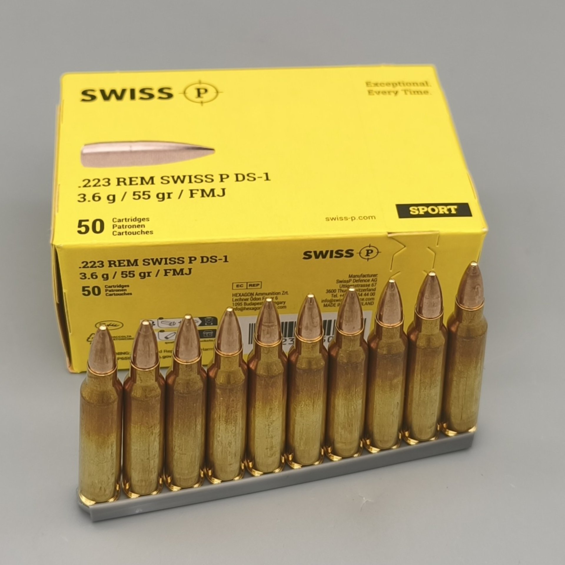 Swiss P DS-1 .223Rem 55gr VM 50er auf Ladestreifen Staffelpreise!!! – Bild 1