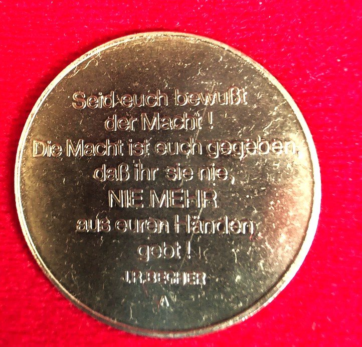 Madaille "30 Jahre NVA" dem 1.Regiment - im Etui - DDR - Stasi - NVA – Bild 2