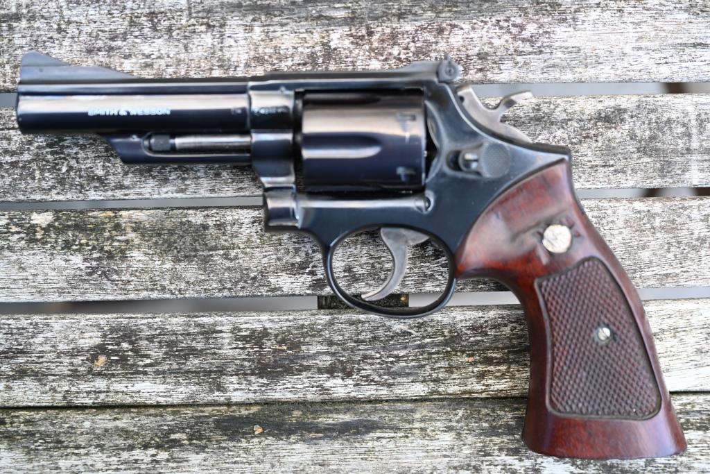 Combat - Revolver Smith & Wesson Mod. 19-3 Kal. .38 Special/.357 Magnum, Bj. 1982, 4 Zoll, prima! – Bild 3