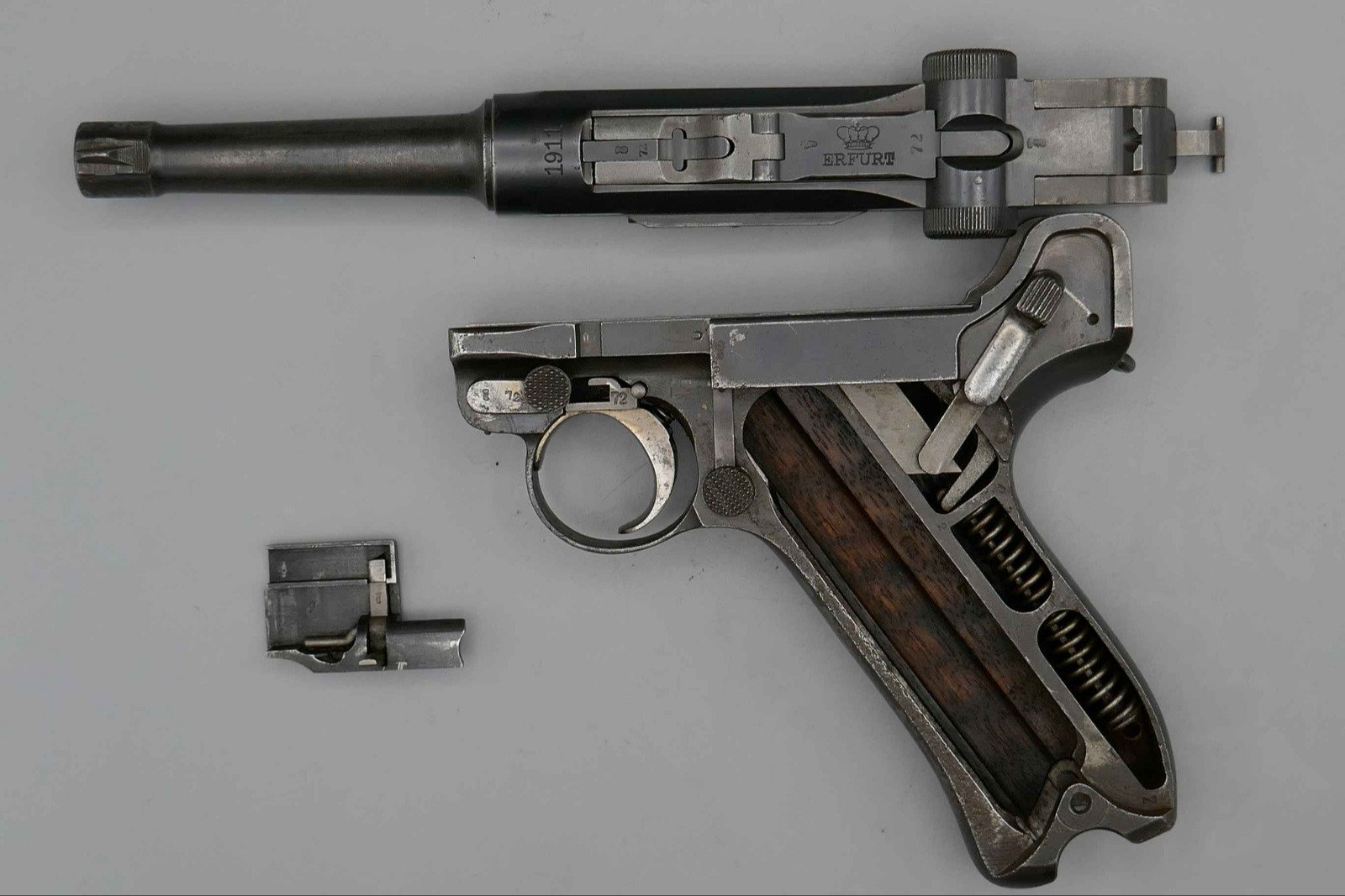 P08 Mauser Pistole 08 Parabellum Erfurt 1911 no Krieghoff Zella Wehrmacht – Bild 2
