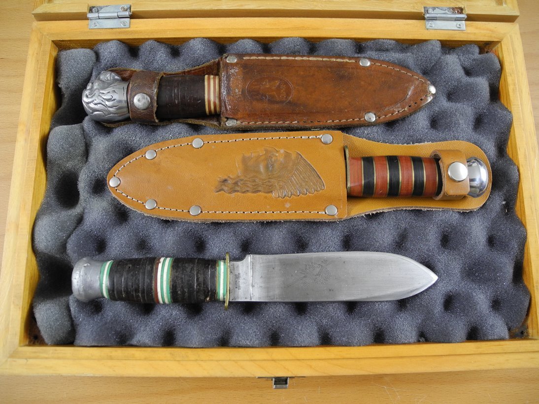 3x alte Fahrtenmesser / Wurfmesser / Kindermesser / ROBI KLAAS / Doppelreh / Solingen – Bild 3