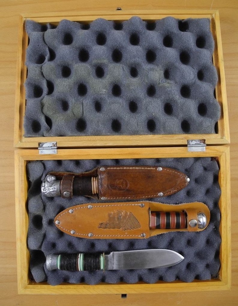 3x alte Fahrtenmesser / Wurfmesser / Kindermesser / ROBI KLAAS / Doppelreh / Solingen – Bild 2
