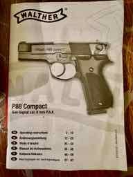Walther P88 Compact Cal. 9mm P.A.K. mit zu Behör Defekt – Bild 2