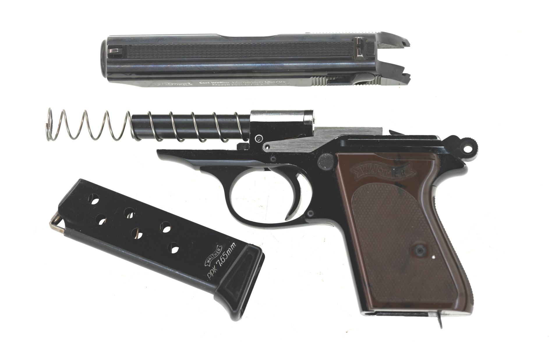 Pistole Sammlerwaffe Carl Walther PPK-L Dural Kal. 7,65 mm Browning, Bj. 1967, Top! – Bild 4
