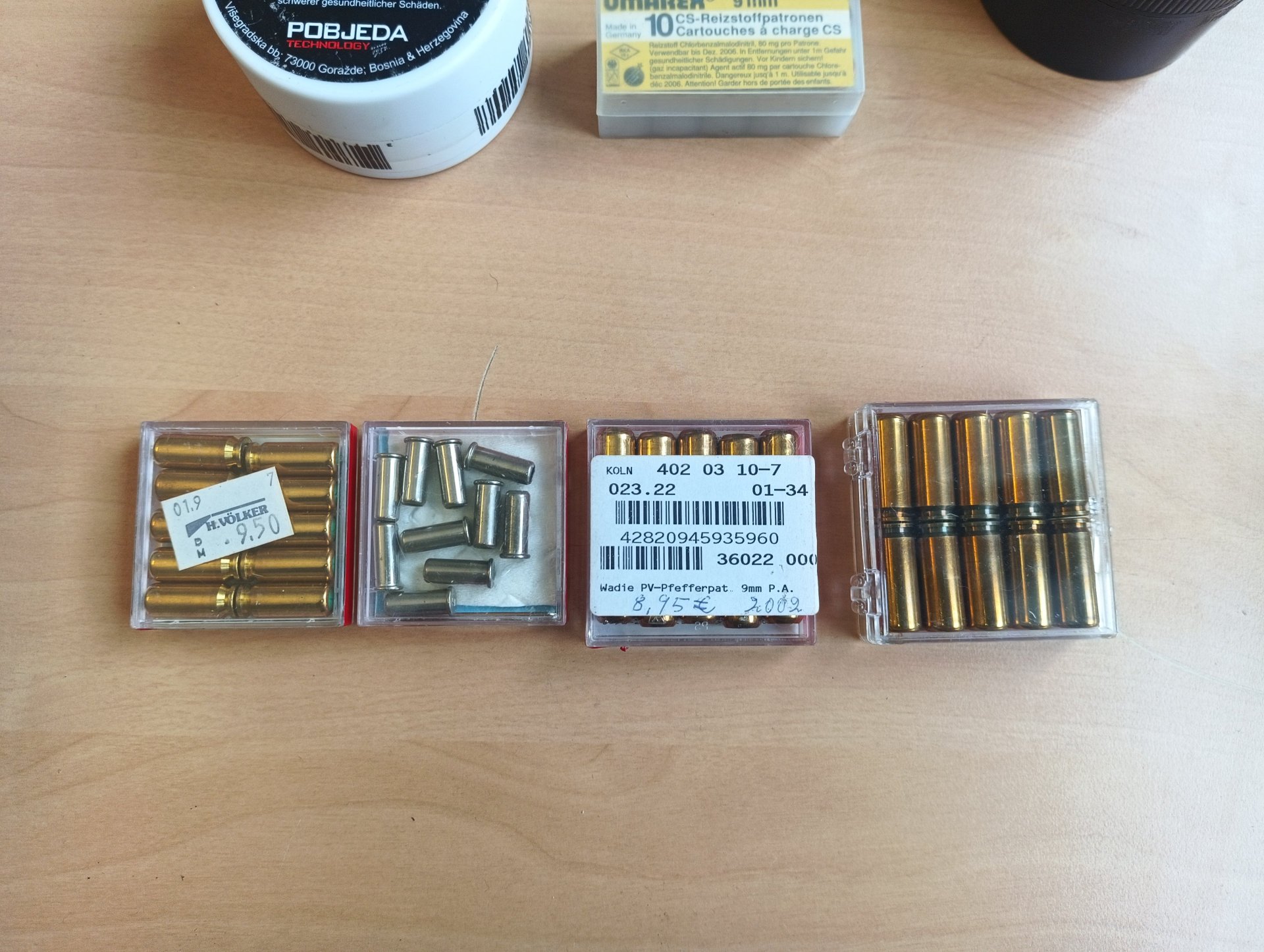 Konvolut Munition cal.35, 22, 8, 9mm – Bild 2