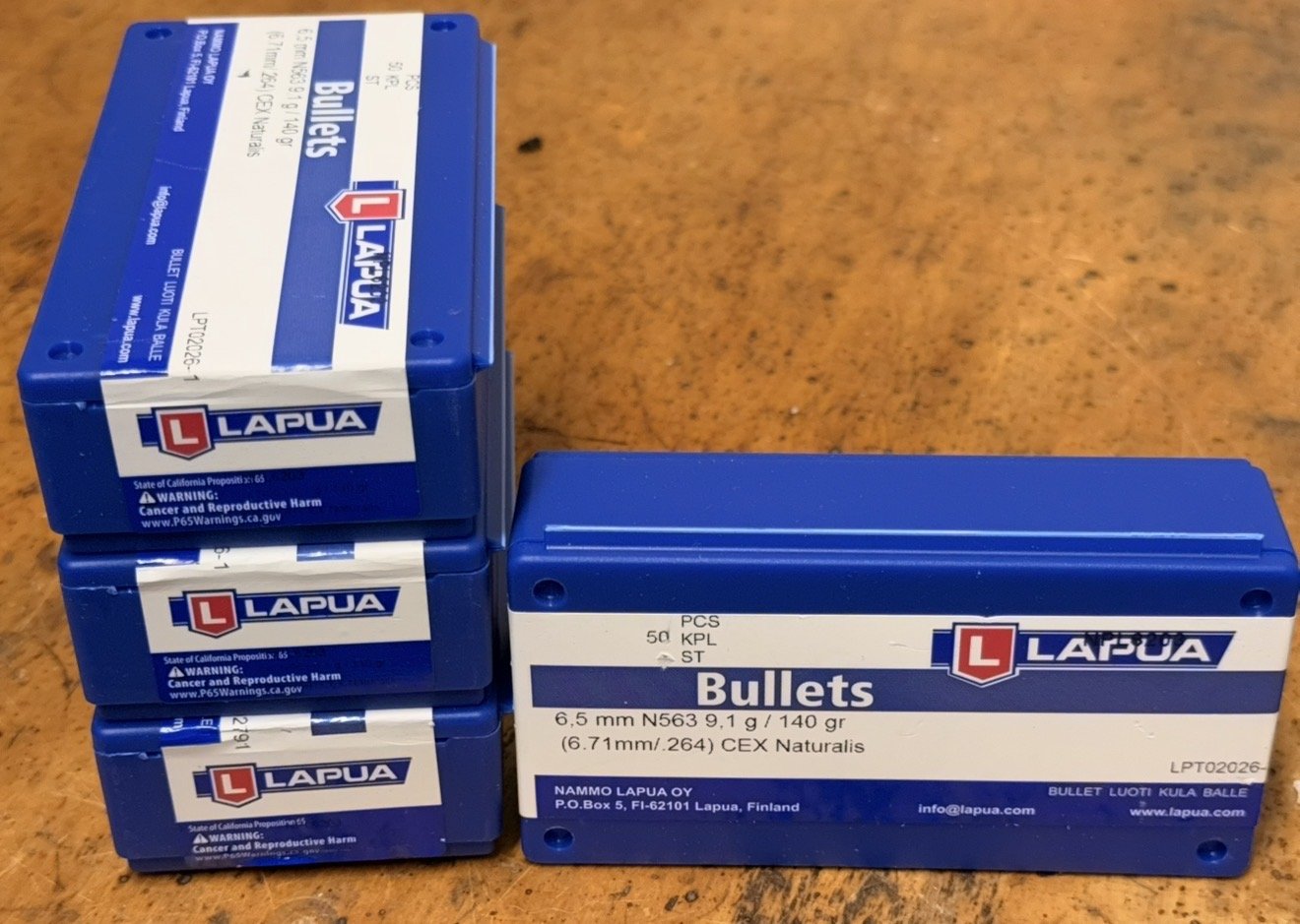 Geschosse Lapua Naturalis 6,5mm 140gr 200 Stück – Bild 1