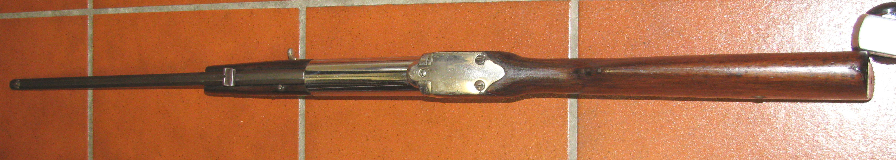 Sehr altes Luftgewehr in 6,35mm, noch in guten Zustand, wahrscheinlich Manteuffel – Bild 3