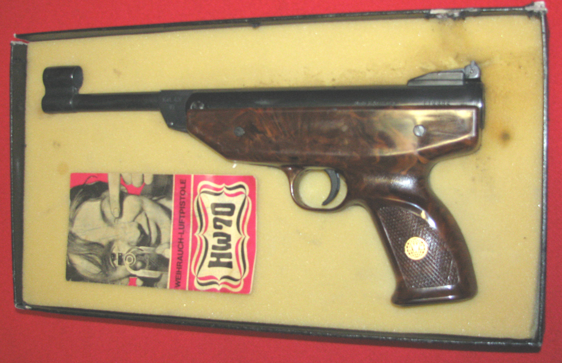 WEIHRAUCH Luftpistole, eine WEIHRAUCH HW 70 mit F - Zeichen in Cal. 4,5mm – Bild 5