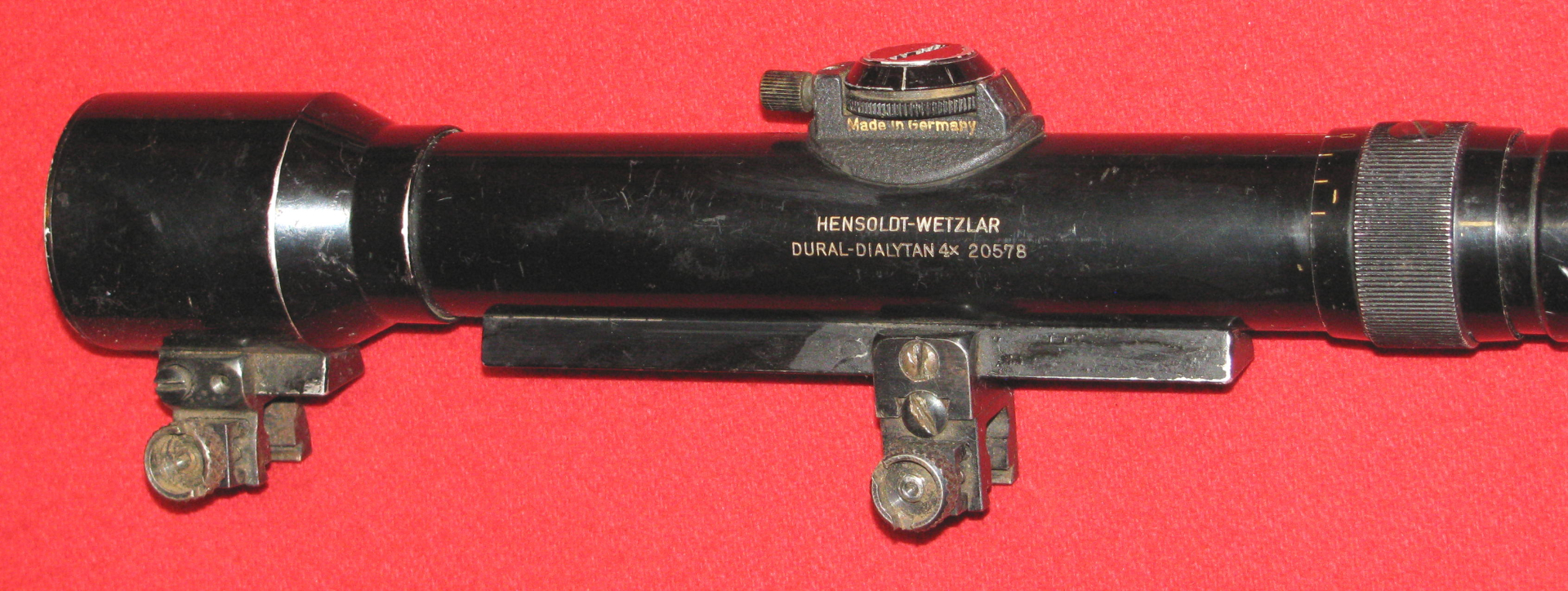 ZF / Zielfernrohr, ein HENSOLDT - WETZLAR DURAL - DIALYTAN 4x mit dem Absehen 1 und einer 10mm Monta – Bild 2