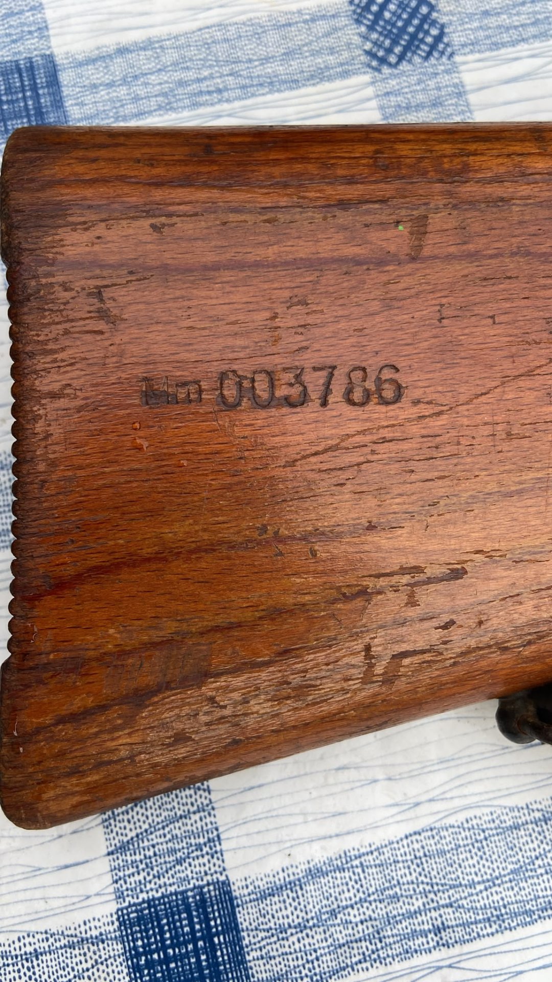 Haenel Mod. 49a Luftgewehr mit Tragegurt Schichtholzschaft und Sicherung – Bild 5