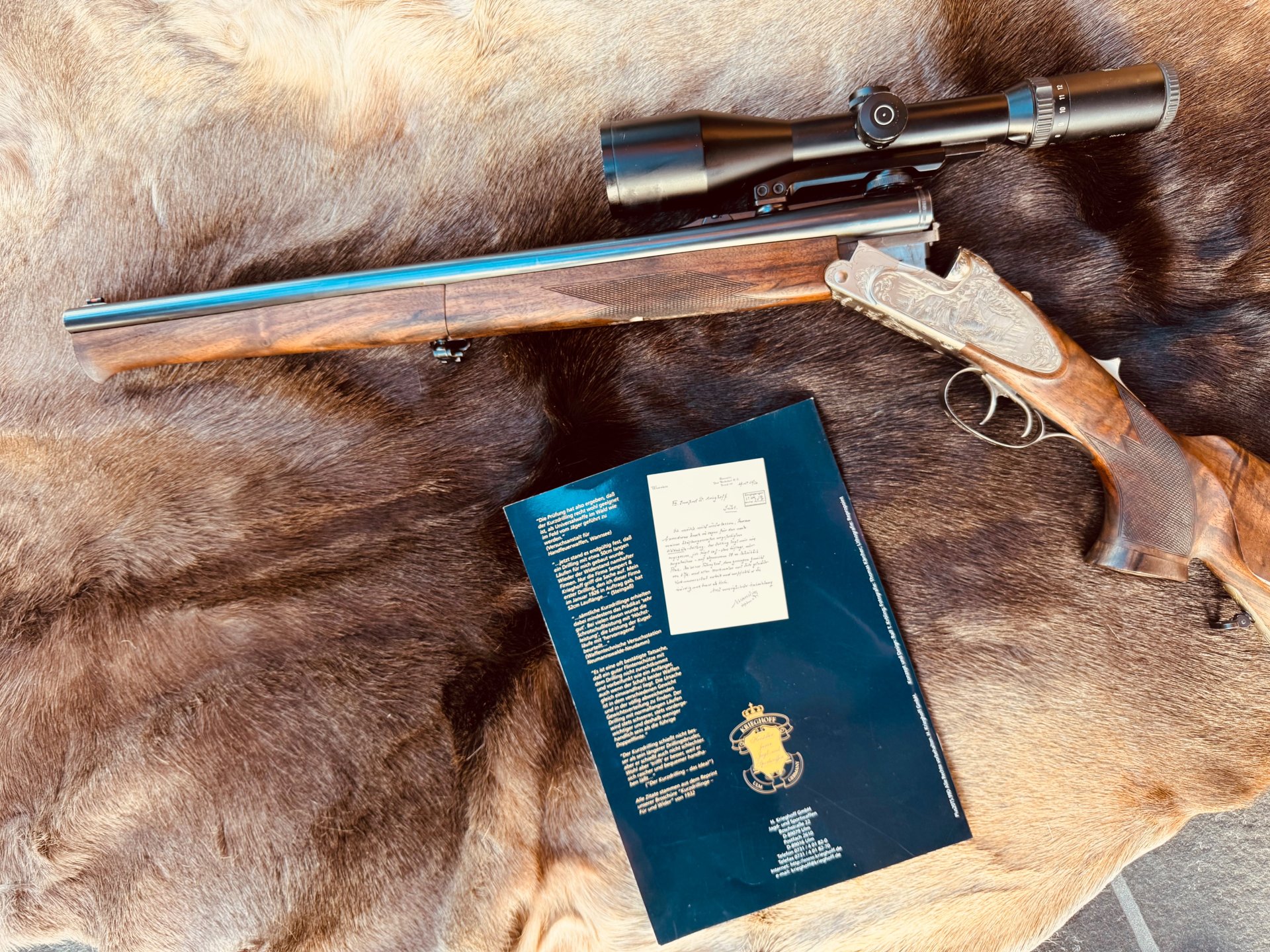 Krieghoff Steingaß Drilling Plus Thermo Stabil(Rarität) Stutzen, Einstecklauf, Steingass – Bild 13