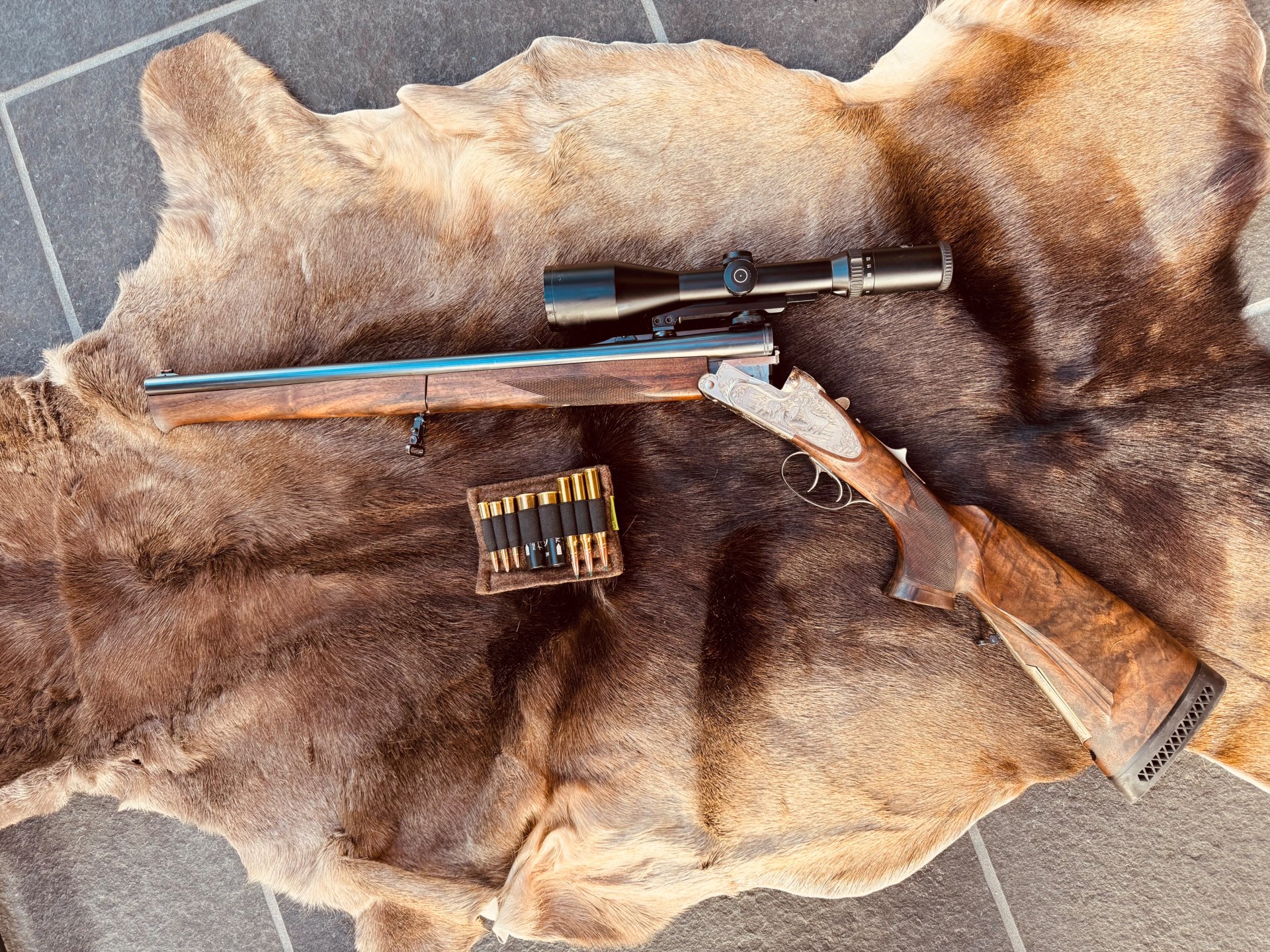 Krieghoff Steingaß Drilling Plus Thermo Stabil(Rarität) Stutzen, Einstecklauf, Steingass – Bild 2