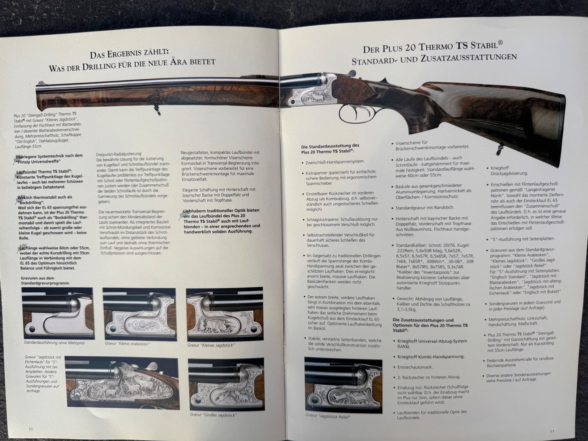 Krieghoff Steingaß Drilling Plus Thermo Stabil(Rarität) Stutzen, Einstecklauf, Steingass – Bild 12