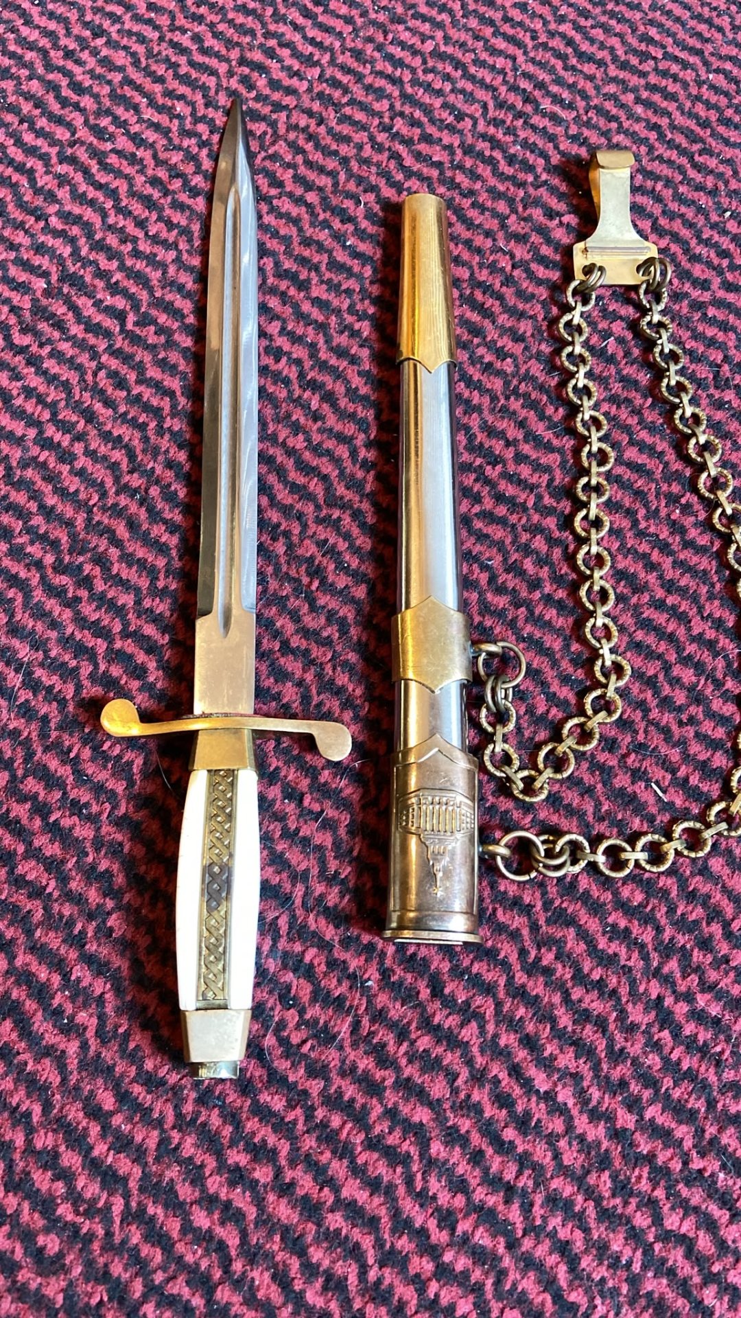 Original Bulgarischer Offiziersdolch Ehrendolch – Bild 2