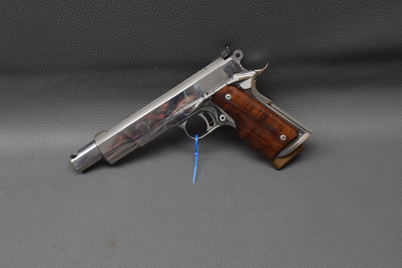 Pistole AMT Handballer 1911, Kaliber 45Auto, 6", Kompensator, gut – Bild 1