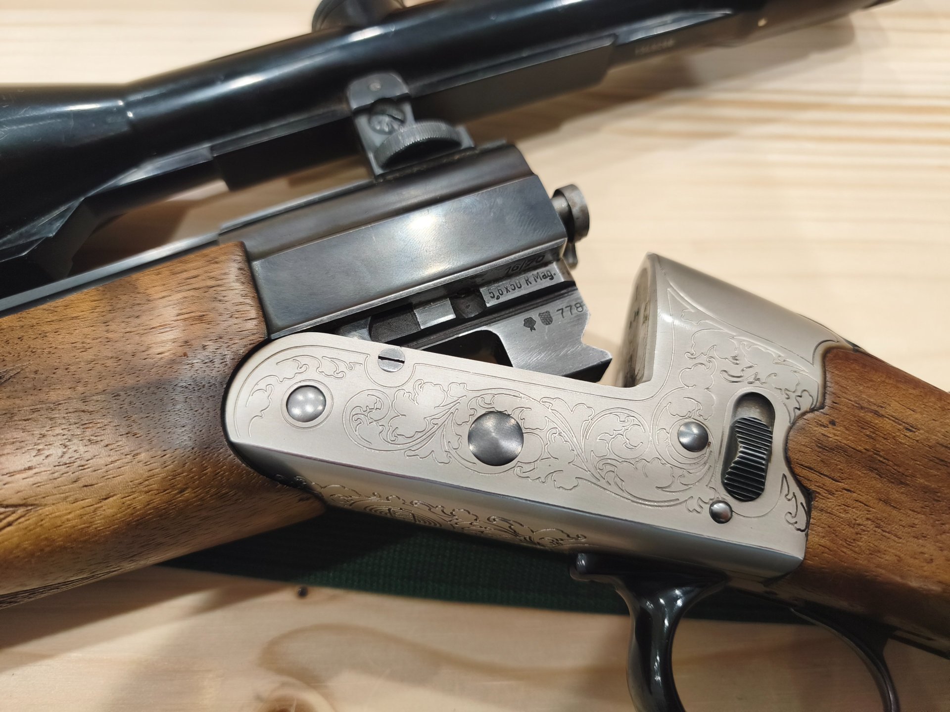 Klassiker: Heym Mod. 22F Bockbüchsflinte | 16/70 & 5,6x50R Mag | Zeiss Glas | Handspannung! – Bild 2