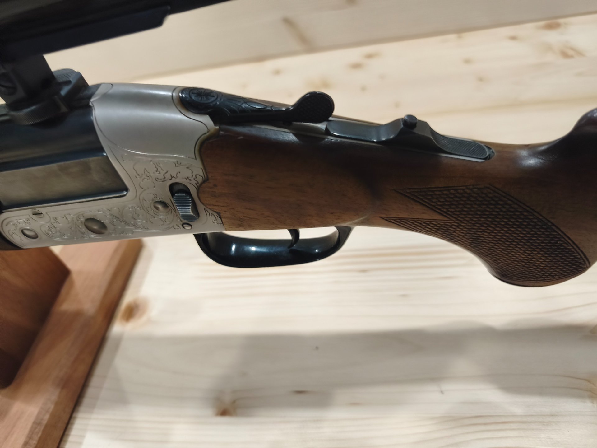 Klassiker: Heym Mod. 22F Bockbüchsflinte | 16/70 & 5,6x50R Mag | Zeiss Glas | Handspannung! – Bild 7