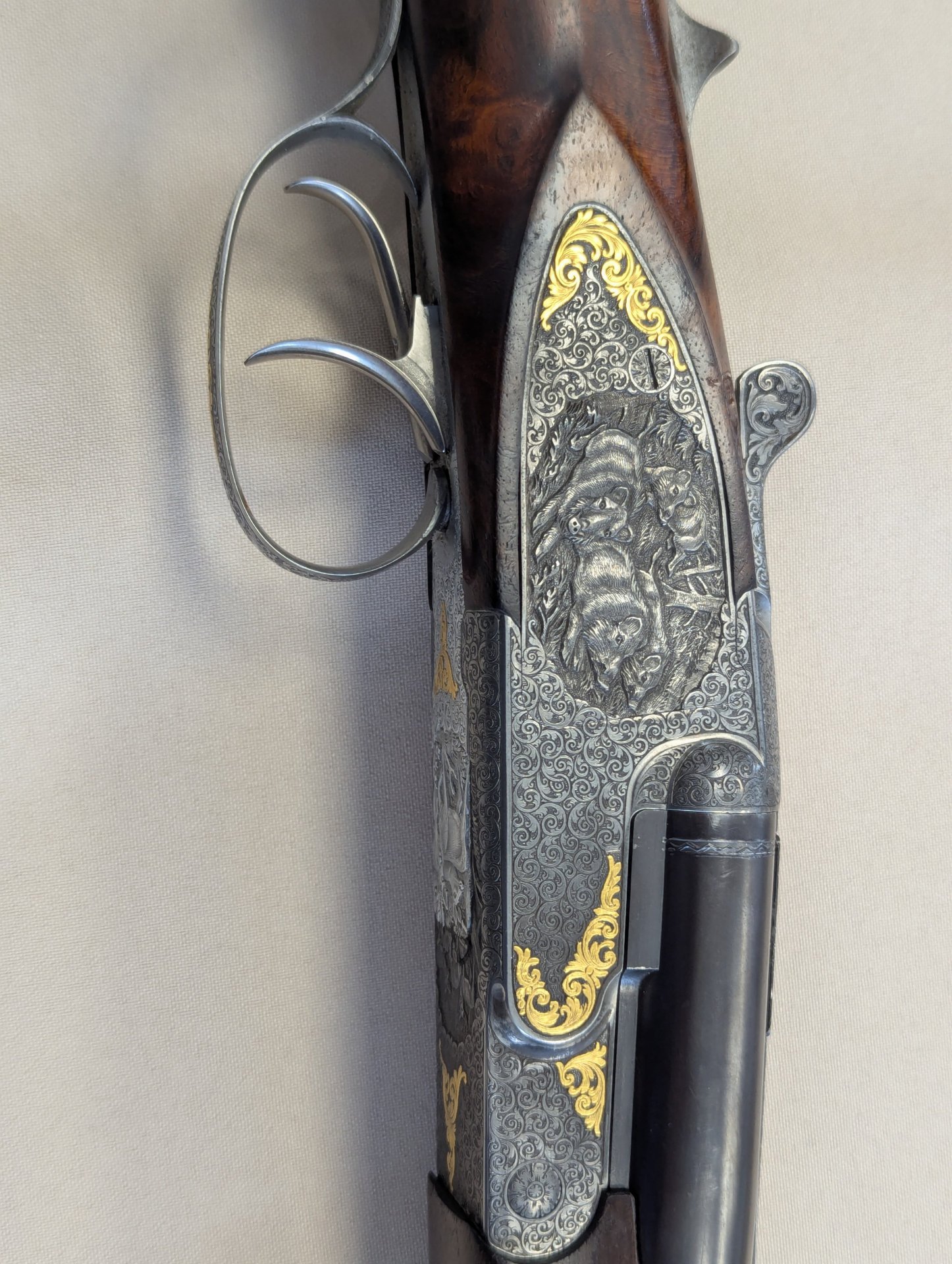DEFEKT! Krieghoff Doppelbüchse mit 2 Laufbündeln 1. 2x 9,3x74R + 1x 8x75 RS u. 5,6x52 R – Bild 6