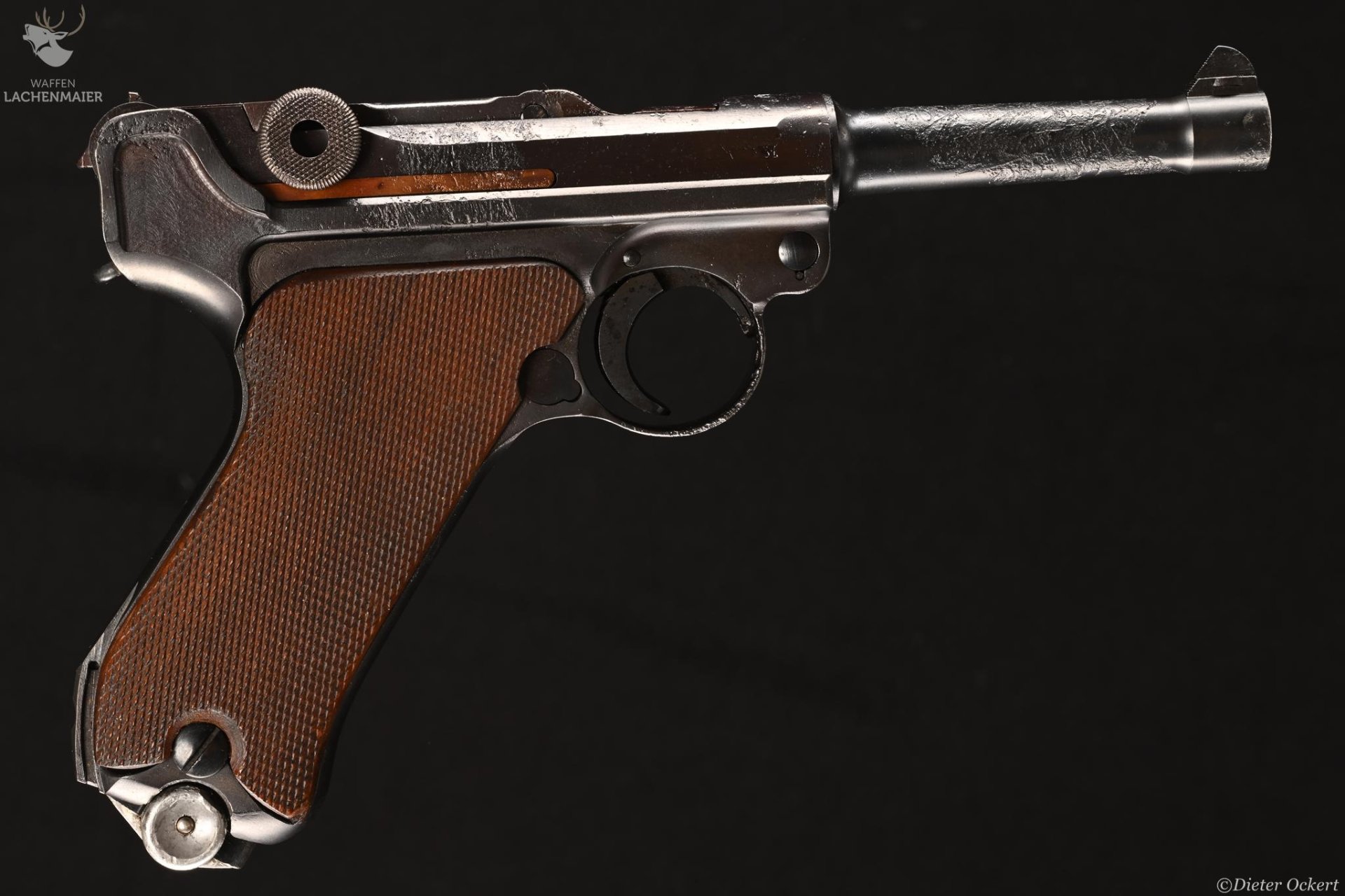 Mauser 08 Parabellum 1942 Portugal ehem. Polizei / Schiwy Sicherung Kaliber 9mmLuger – Bild 2