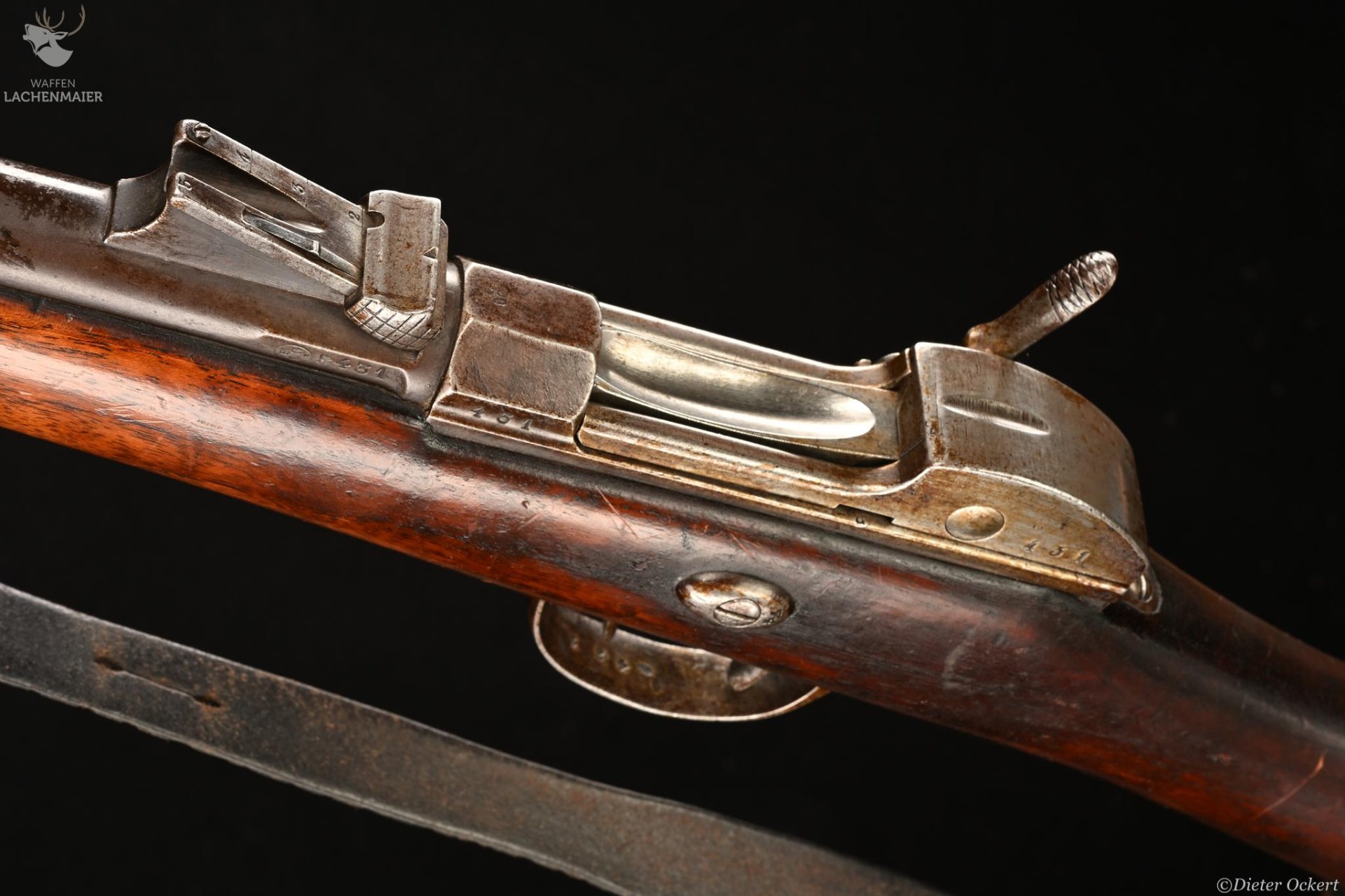 Werdergewehr M 69 Fertigung A. Francotte / Liege Kaliber 11,15x35Werder – Bild 2