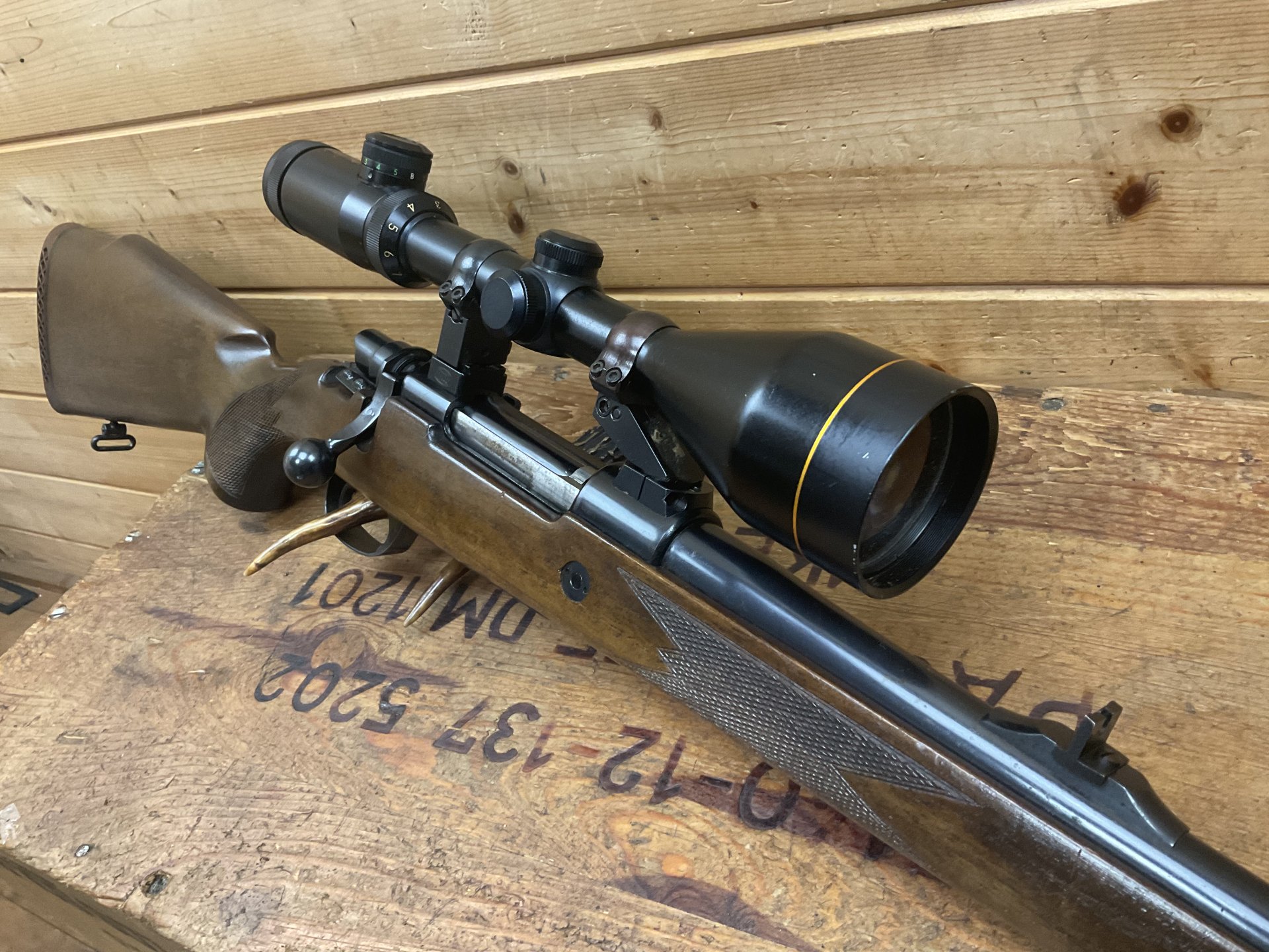 Repetierbüchse 98er Kal..270Win. mit ZF 3-9x56 Leuchtpunkt! Schwenkmontage! – Bild 4