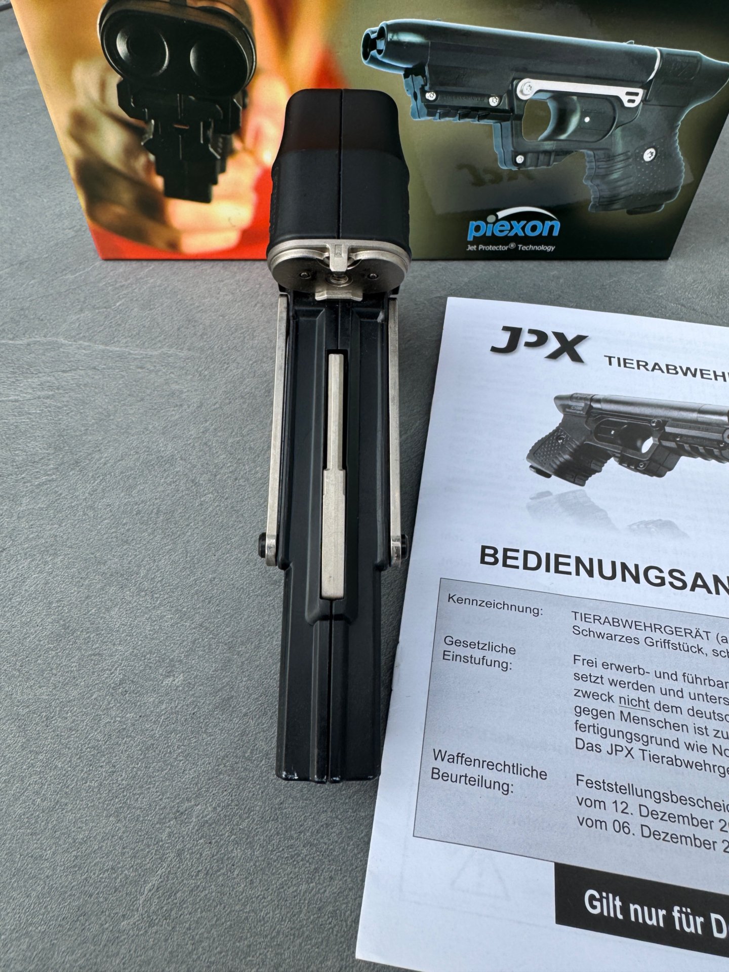 PIEXON JPX Jet Protector – Tierabwehrgerät / Pepper Gun – Schwarz – Originalverpackung – Bild 3