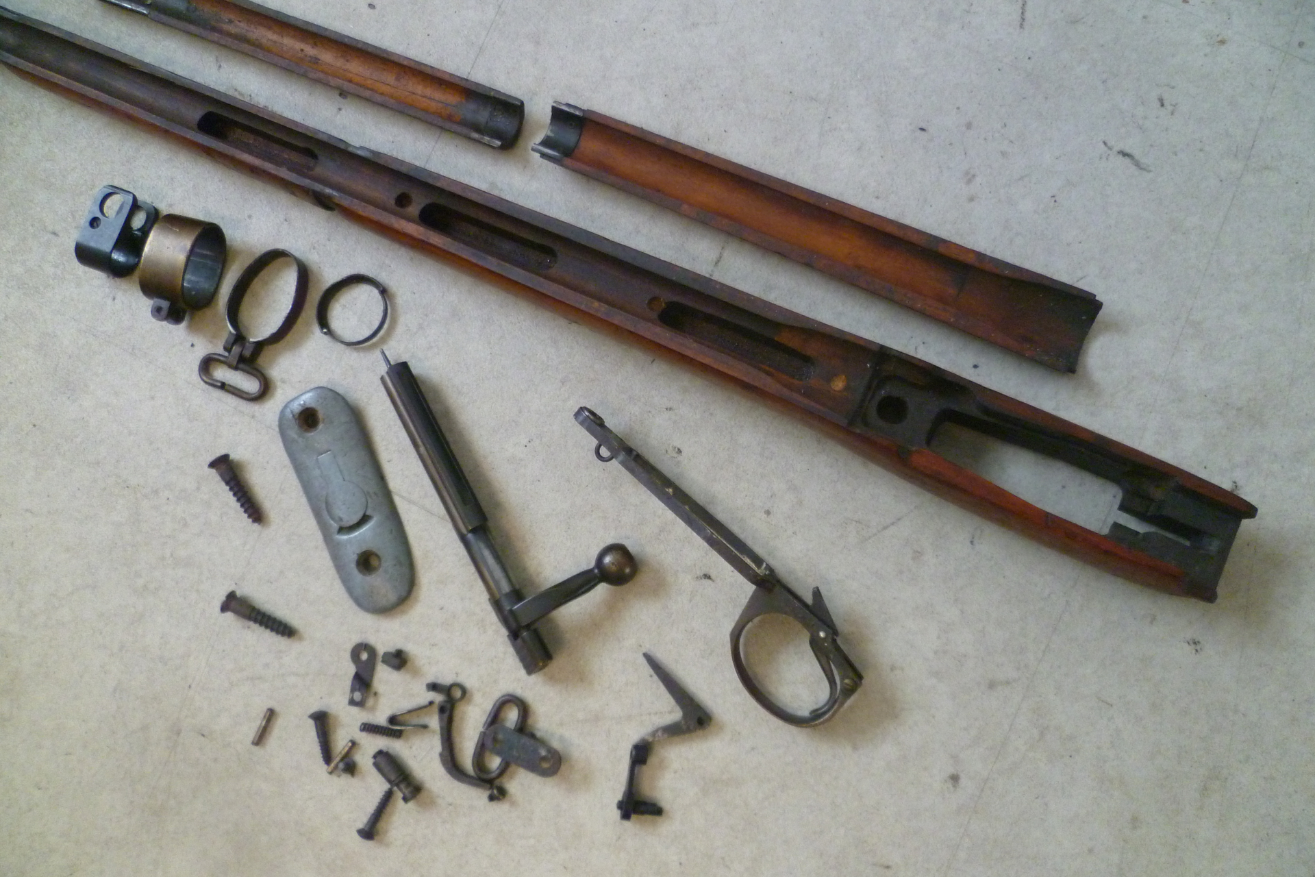 Ersatzteile und Schaft Enfield No. 4 MK I Long Branch – Bild 3