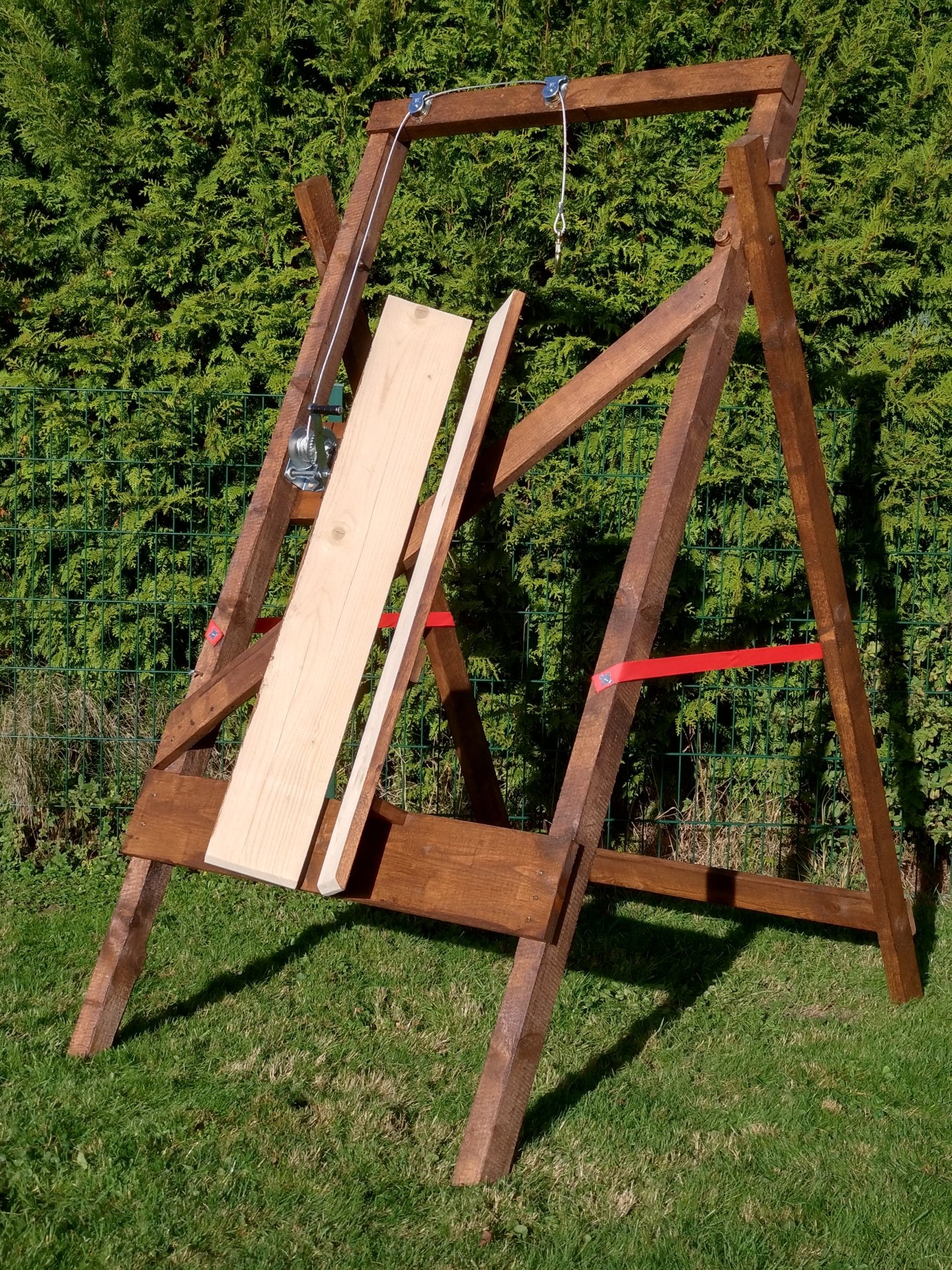 Aufbrech"Ziege" 23M mit Winde vorn, Aufbrechhilfe /-gestell, tragbar, klappbar, mobil – Bild 2