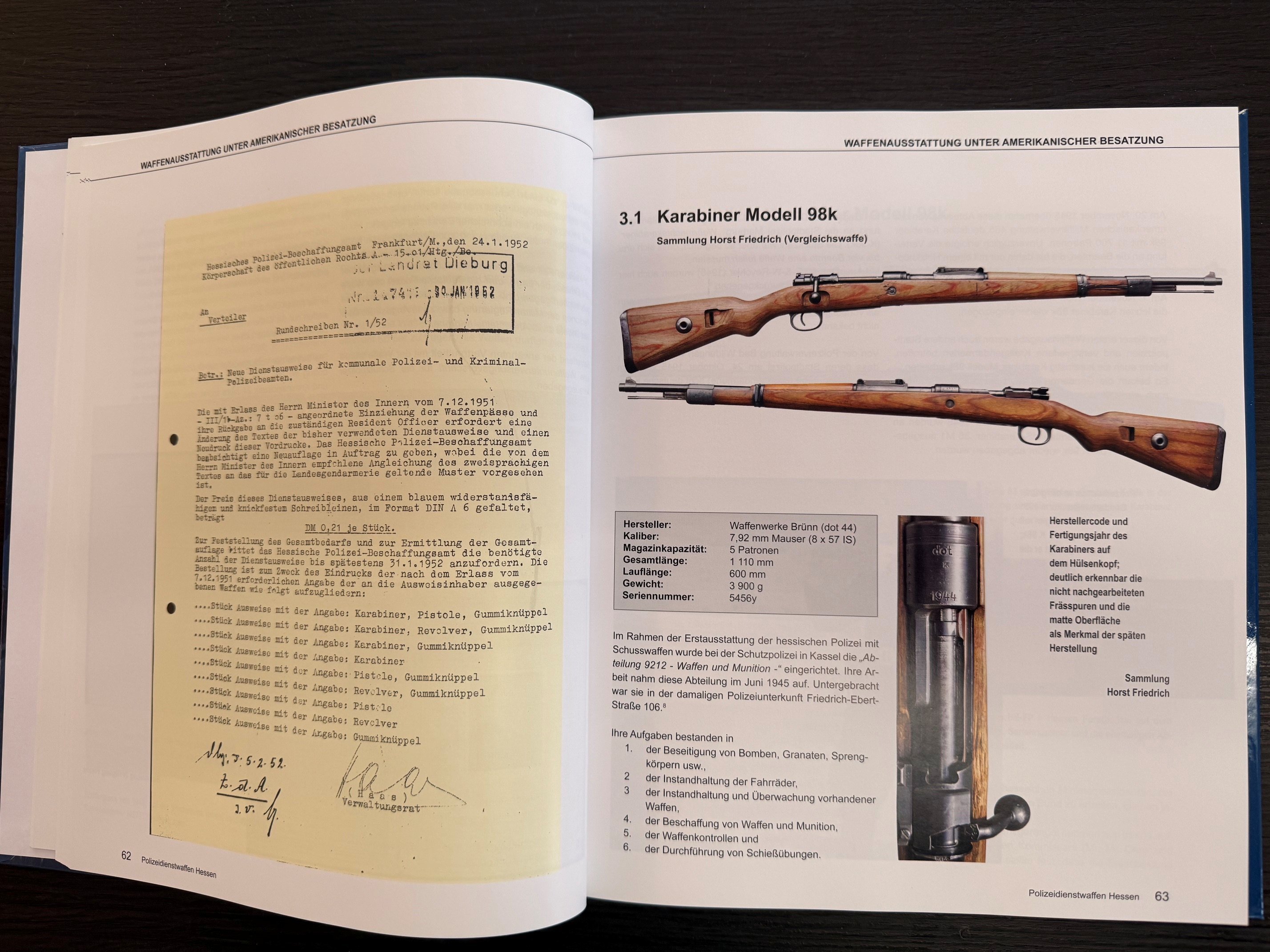 Buch: DIENSTWAFFEN DER DEUTSCHEN POLIZEI UND GENDAMERIE Hessen – Bild 1