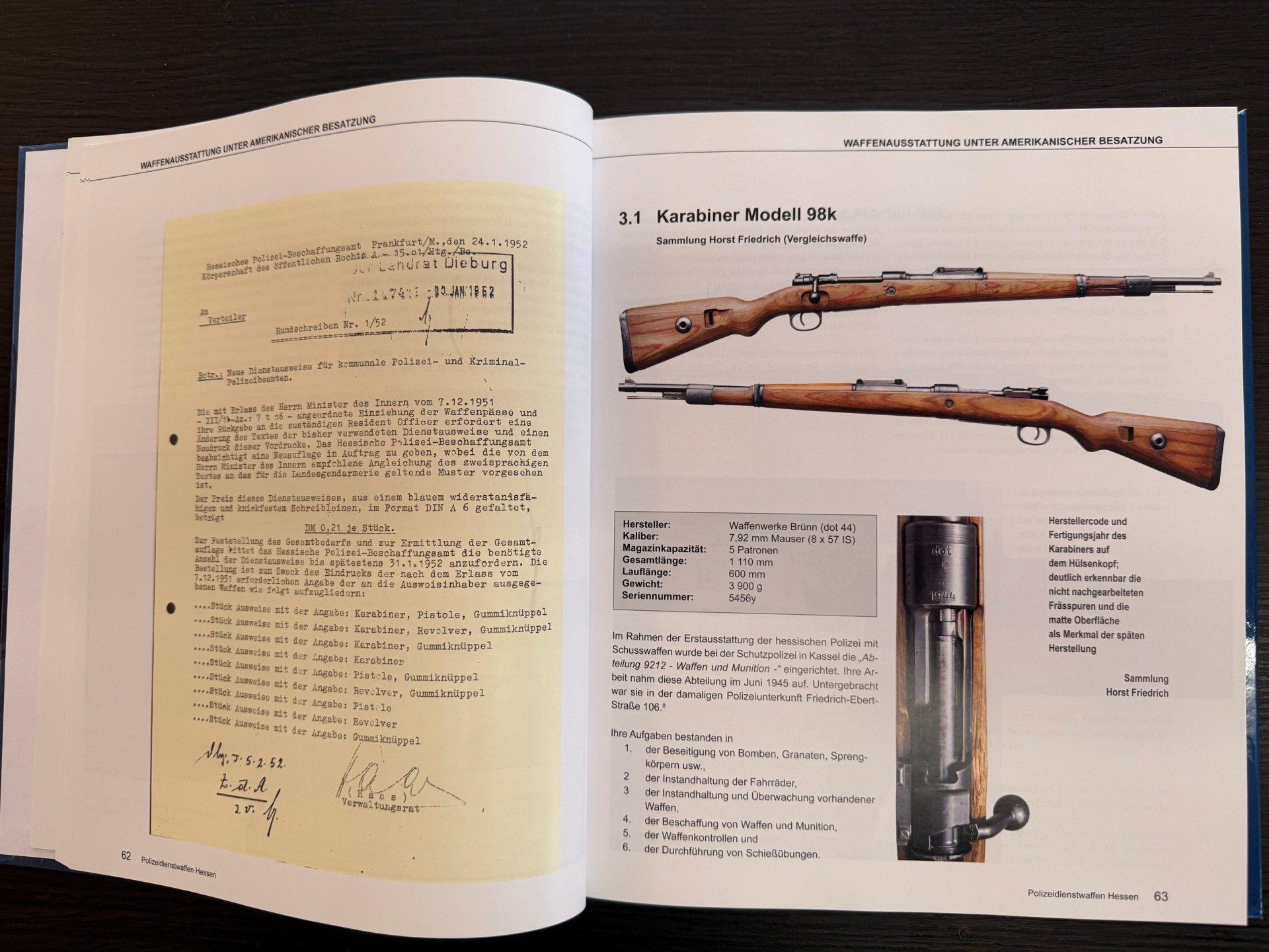 Buch: DIENSTWAFFEN DER DEUTSCHEN POLIZEI UND GENDAMERIE Hessen – Bild 3