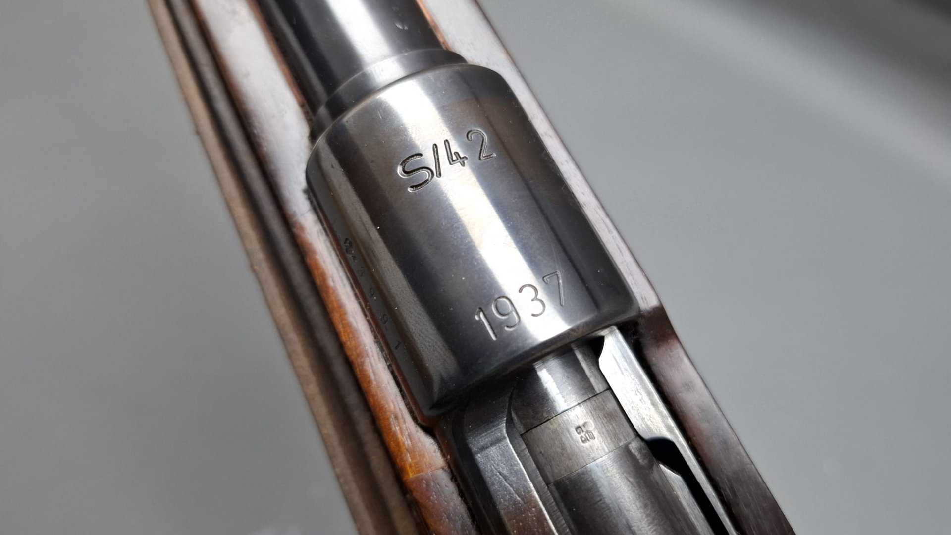 S/42 Mauser 1937 K98k Sport Ordonnanz Karabiner Sammlerwaffe Repetierer WK2 WaA – Bild 1