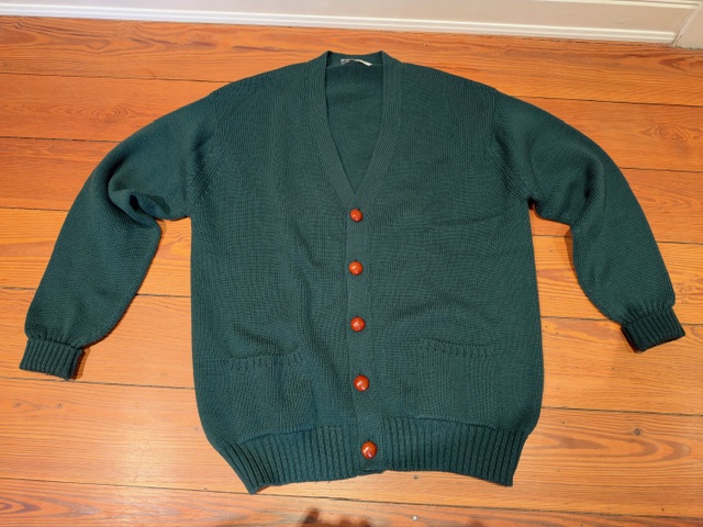 Strickjacke Peter Scott, dunkelgrün, Gr. 44/XL – Bild 1