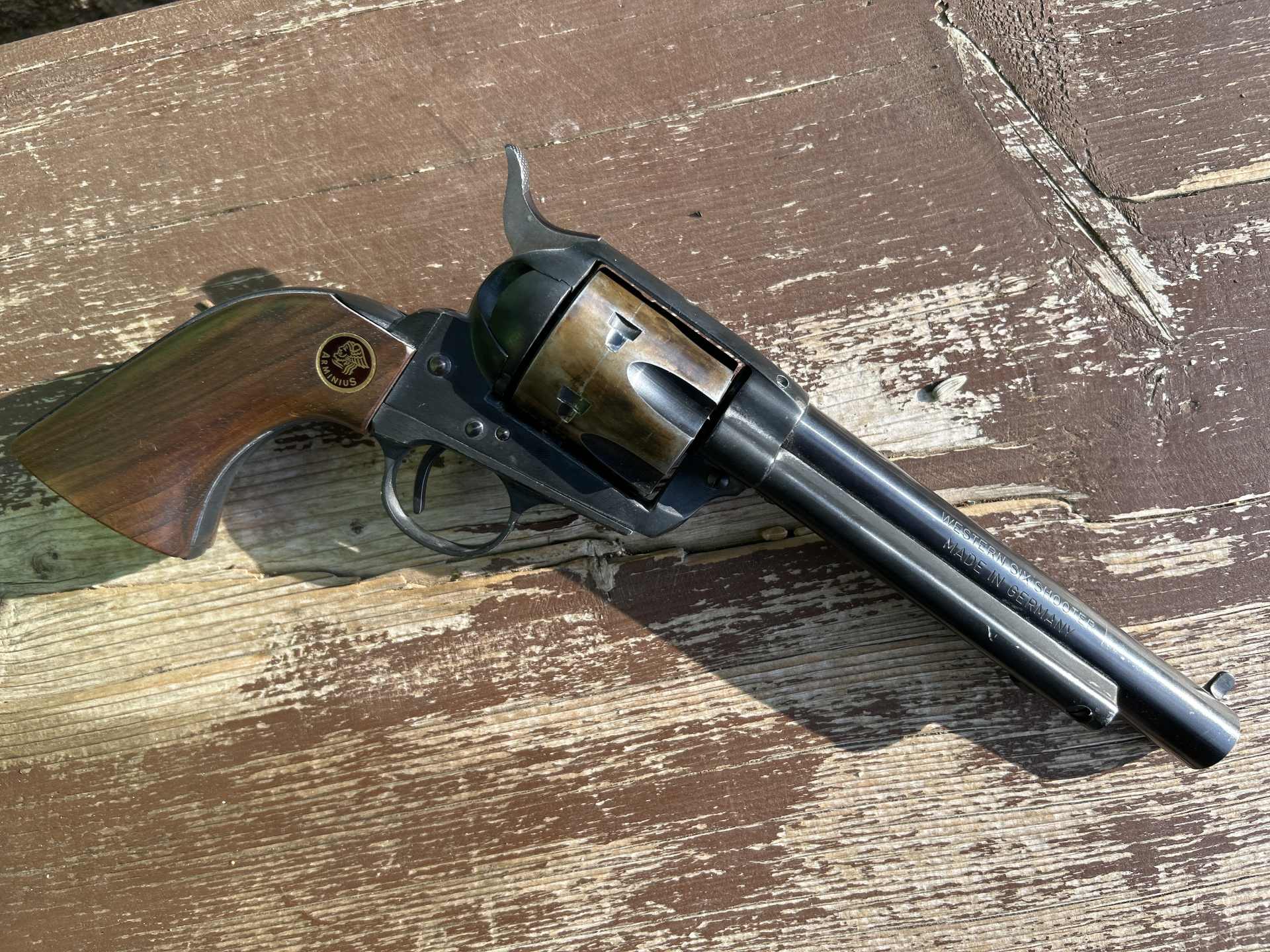 Schreckschuss Revolver Western Arminius Weihrauch – Bild 2