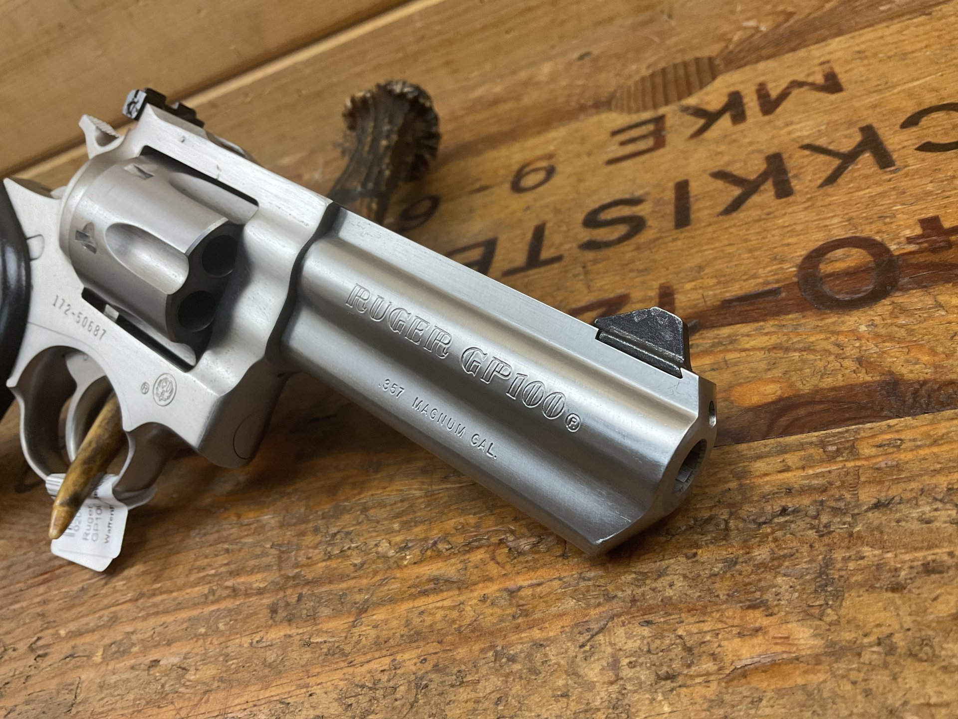 Revolver RUGER GP100, Kal..357Mag., 5Zoll, mit Schulterholster!Leder! – Bild 4