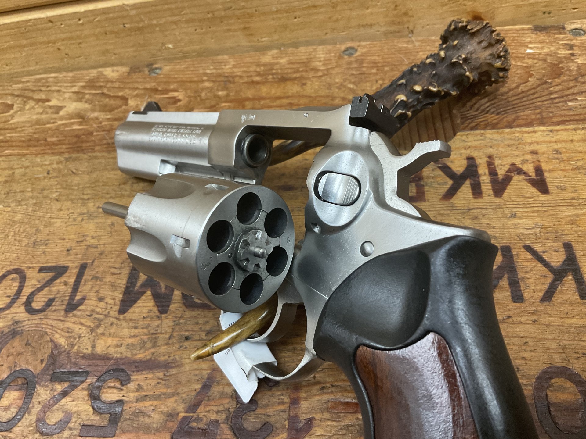 Revolver RUGER GP100, Kal..357Mag., 5Zoll, mit Schulterholster!Leder! – Bild 3