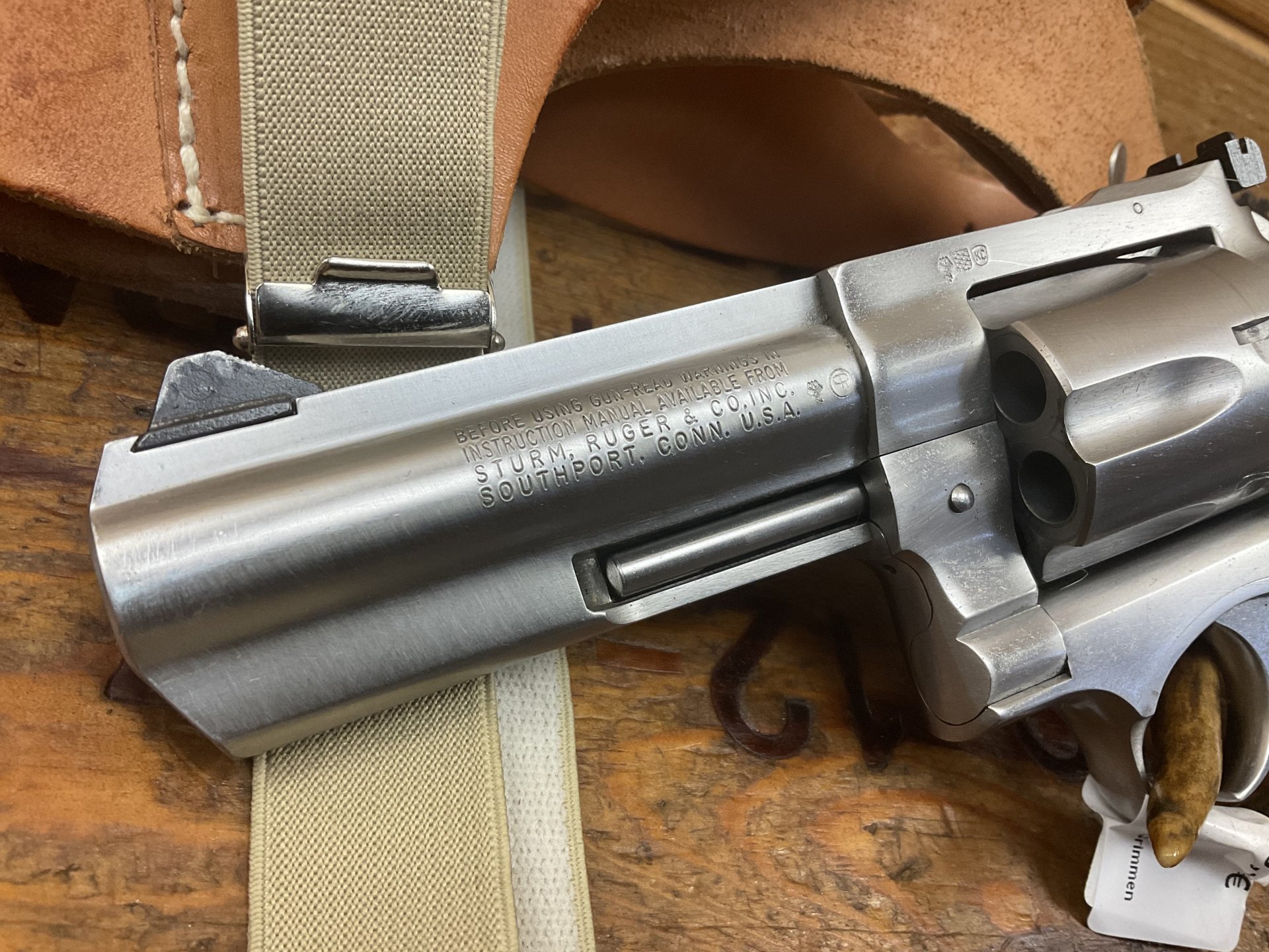 Revolver RUGER GP100, Kal..357Mag., 5Zoll, mit Schulterholster!Leder! – Bild 1