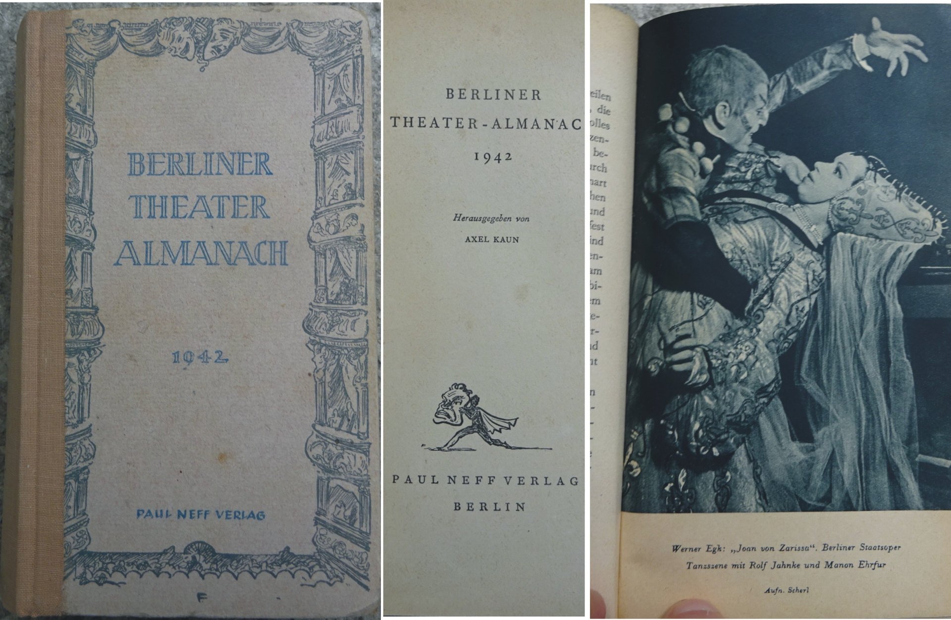 Buch „Berliner Theater-Almanach 1942“ – Bild 1