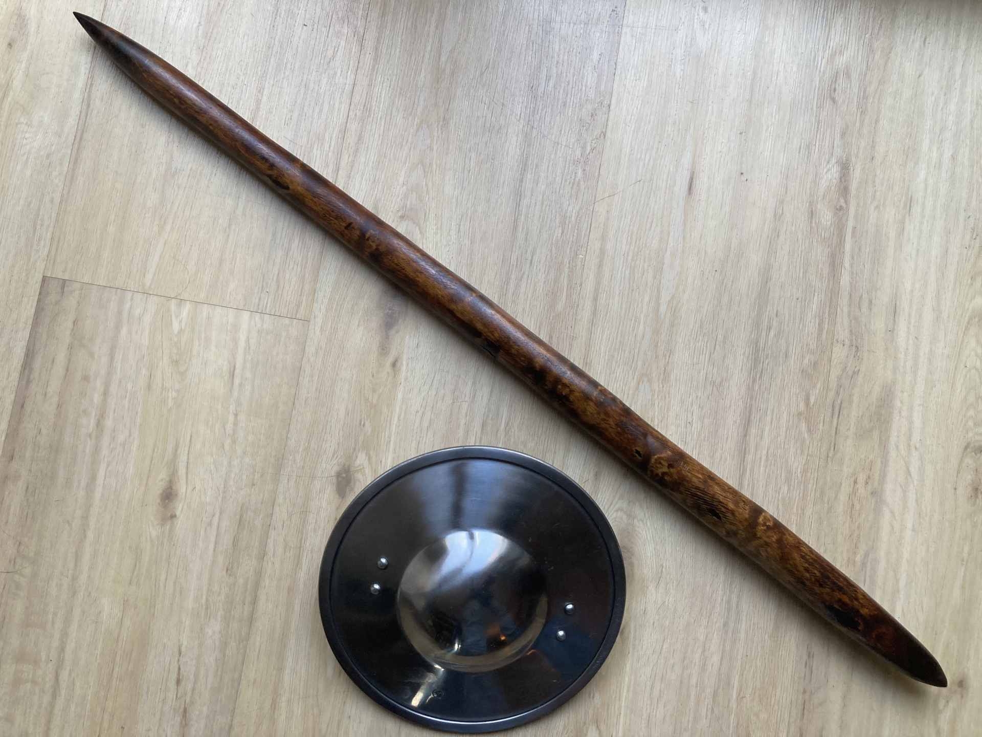 Venezianischer Kampfstock + Buckler - Rapier, Degen, Dolch, Shillelagh – Bild 1