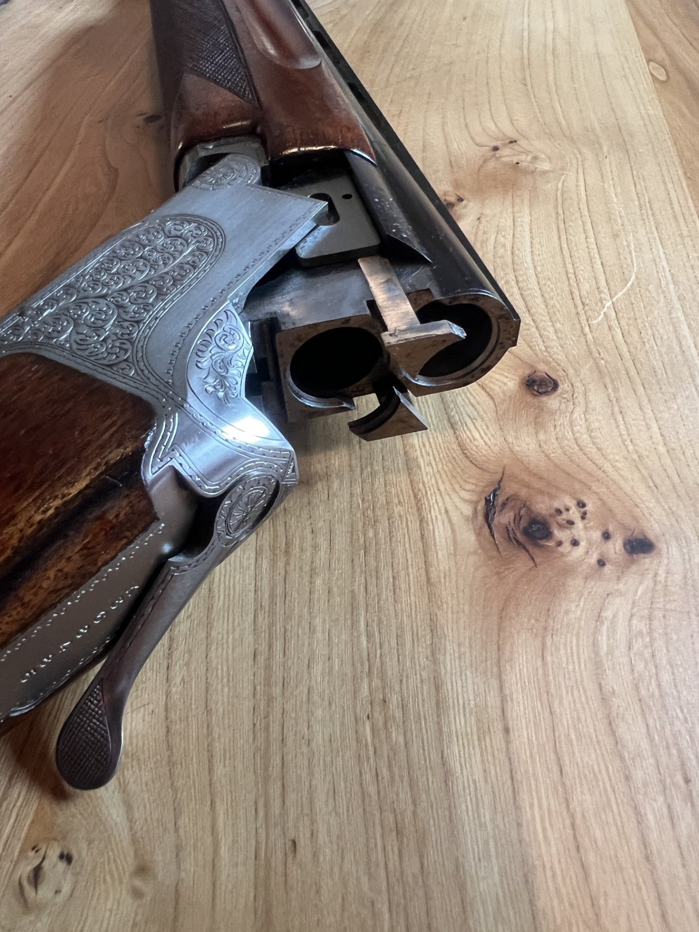 Winchester Super Grade Bockdoppelflinte 12/70, LL 71 cm, sehr guter Zustand – Bild 4