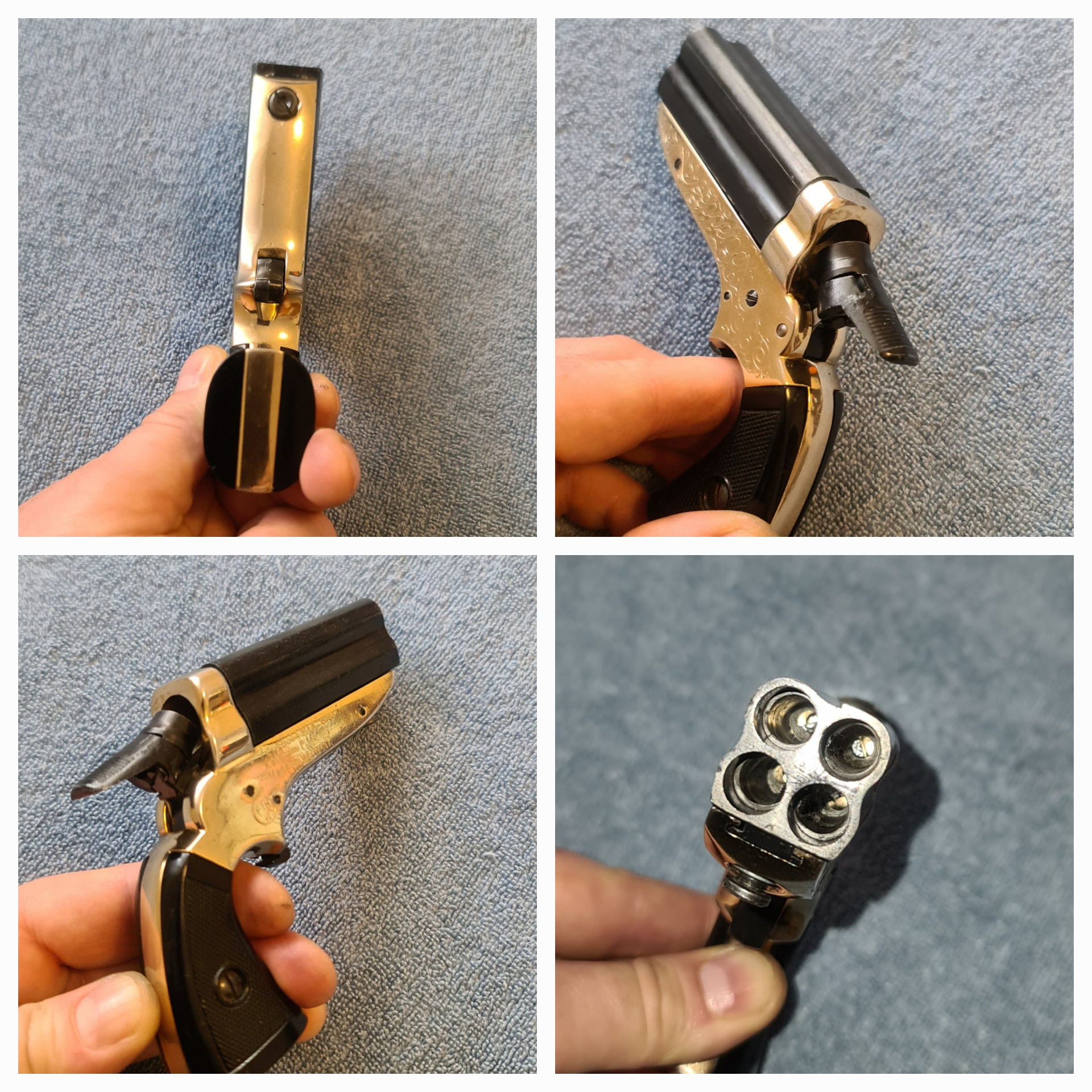 Derringer, Perfecta G100 Maverick "Bündelrevolver" , Pepperbox , PTB 42 mit OVP und Anleitung – Bild 4